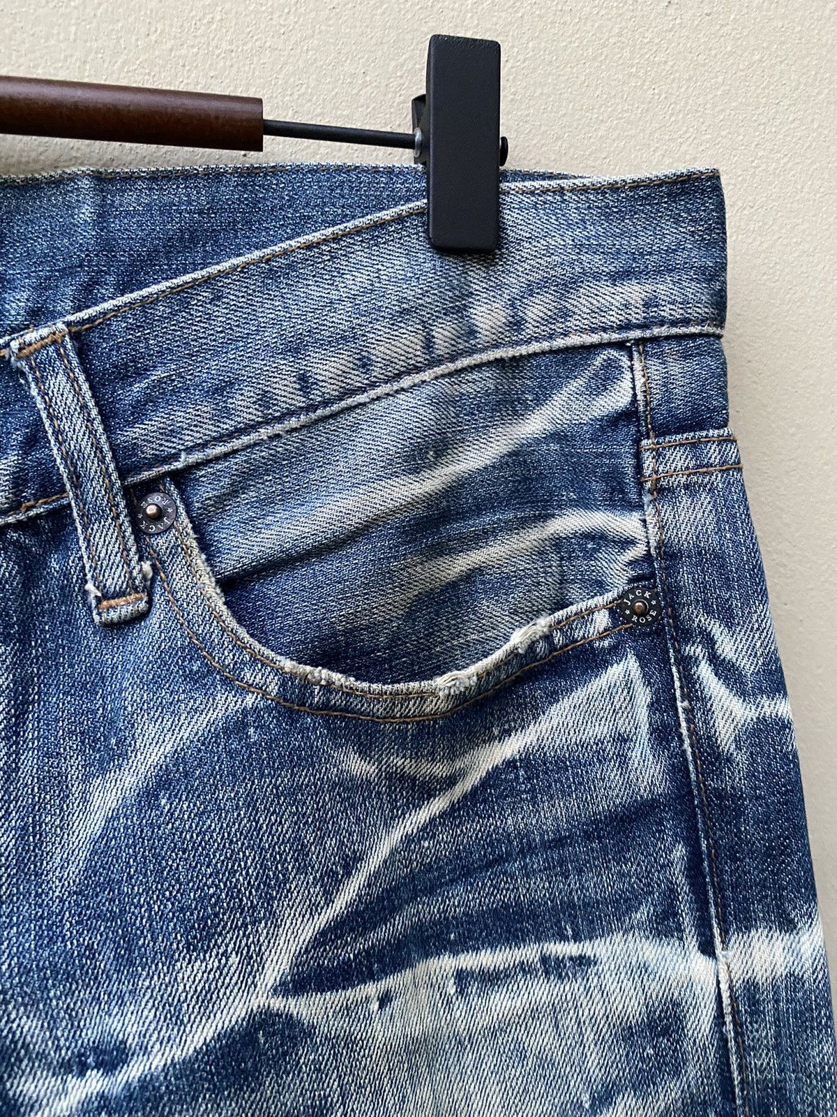 Japanese Brand RARE JACK ROSE NICE DESIGN DISTRESSED JEANS Size US 31 - 14 Thumbnail