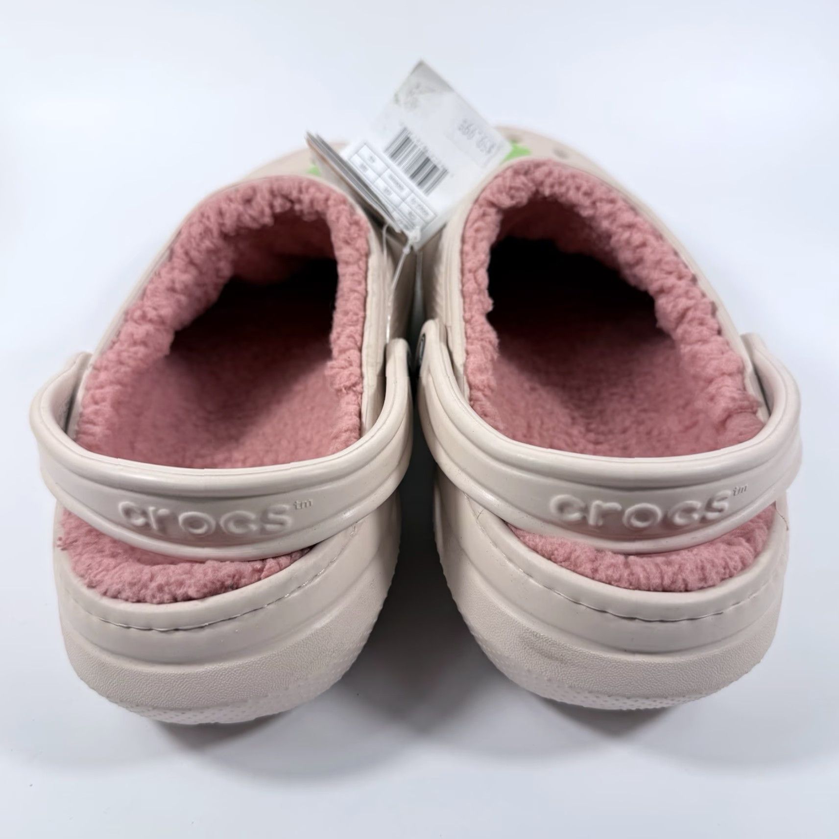 Crocs Crocs Classic Fuzzy Lined Clogs Men Quartz Rubber Slip-On Casual Size 12 Pink Size US 12 / EU 45 - 4 Thumbnail