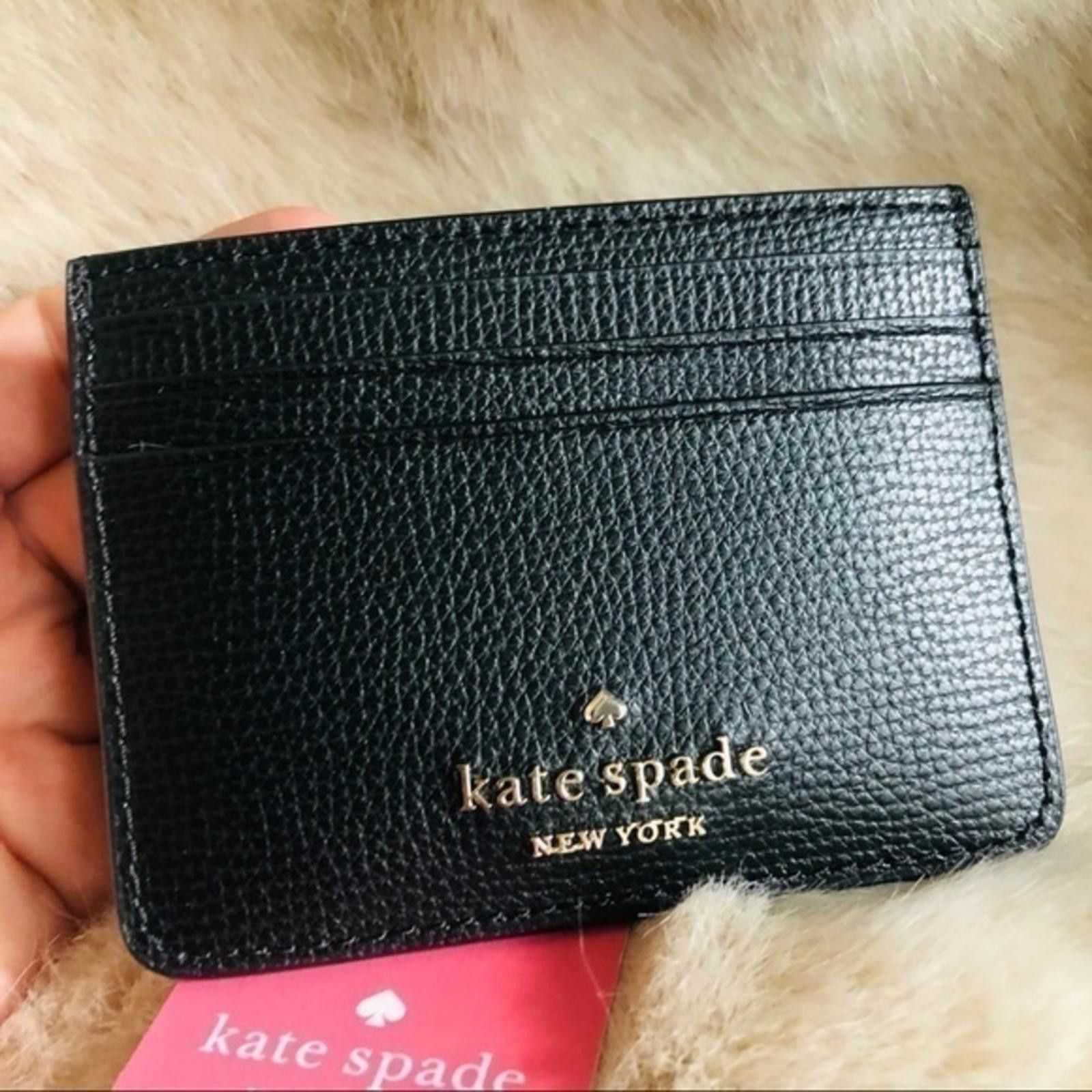 Designer Kate Spade Black Card Holder Wallet NWT Size ONE SIZE - 3 Thumbnail