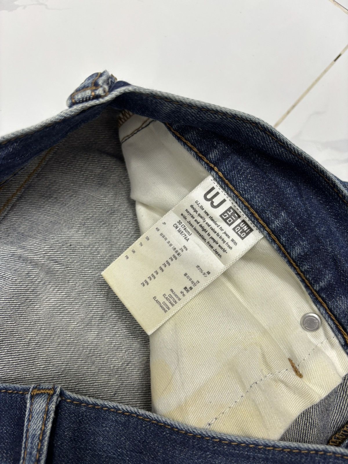 Undercover × Uniqlo Vintage Uniqlo Japan UJ Distressed Denim Jeans Size US 32 / EU 48 - 11 Thumbnail