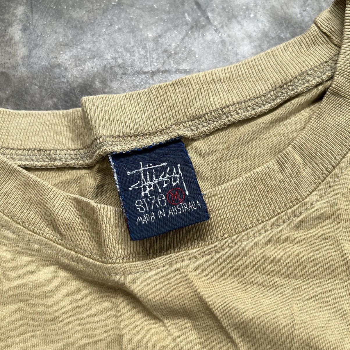 Stussy Vintage 90s Stussy Shadowman Guitar T-Shirt Size US M / EU 48-50 / 2 - 5 Thumbnail