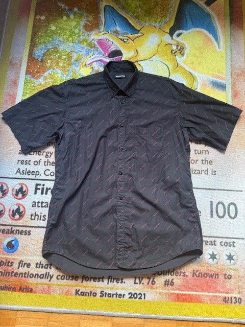 Balenciaga Balenciaga shirt Black and red Size US XXS / EU 40 - 1 Thumbnail