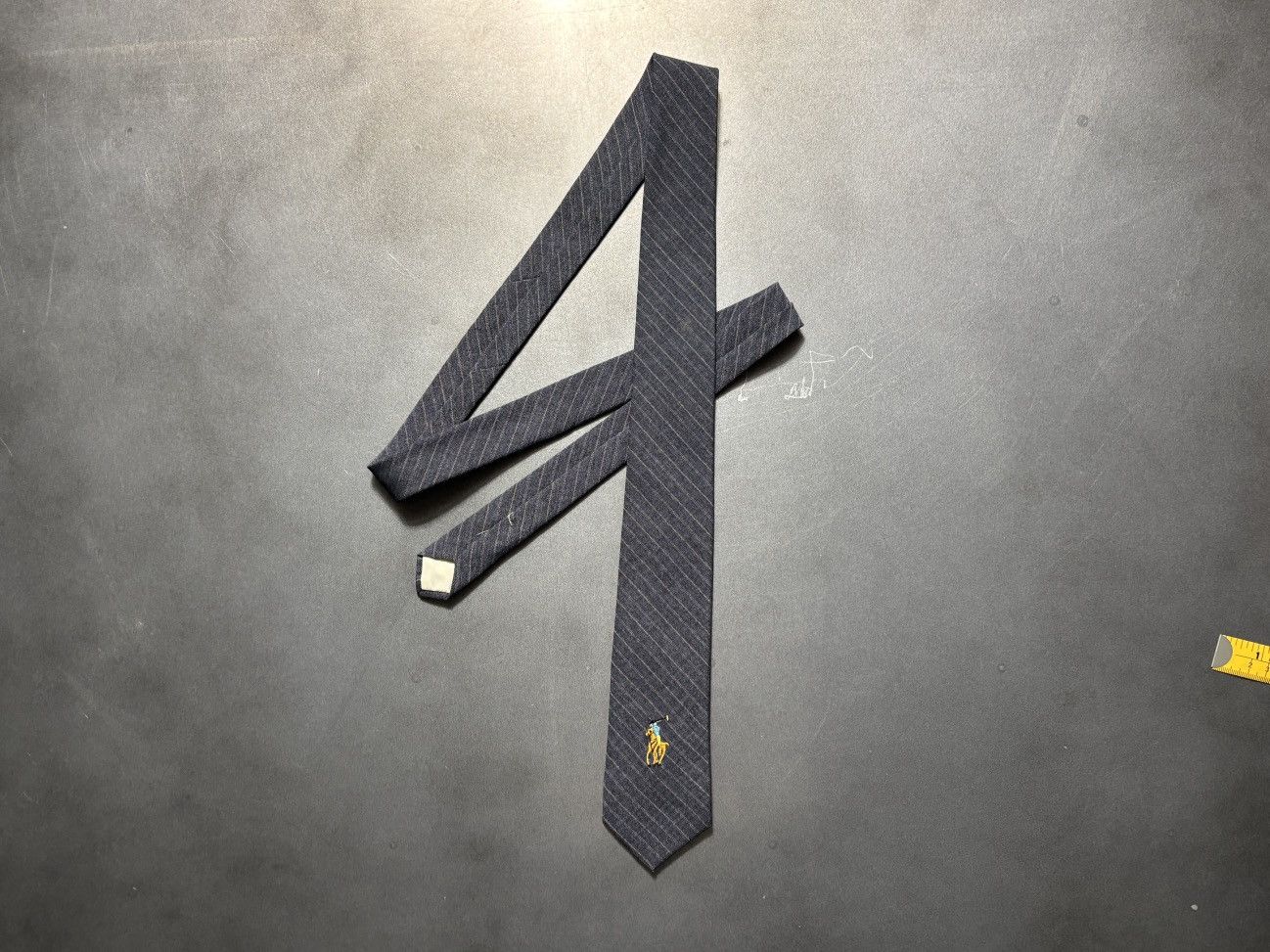 Vintage Vintage Polo Ralph Lauren Necktie Horseman Logo Tie Wool 90s Size ONE SIZE - 17 Thumbnail