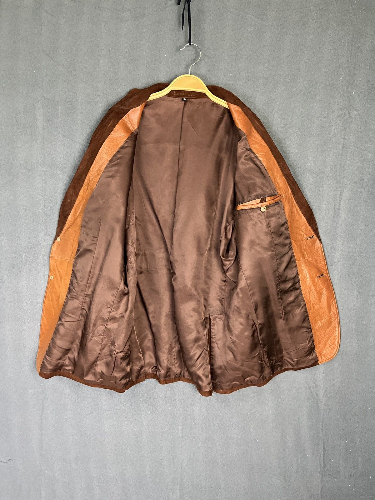 Genuine Leather Suede Leather Blazer Size 42R - 8 Thumbnail