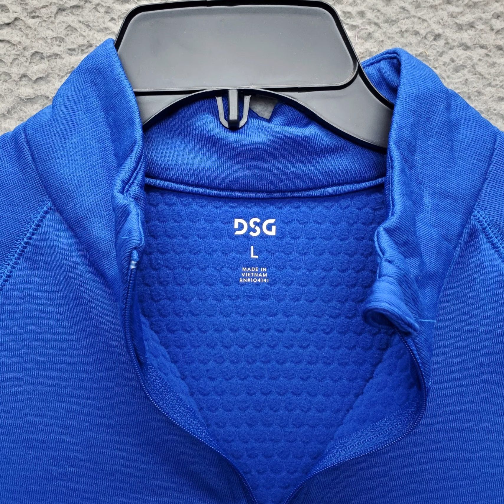 Vintage DSG Activewear Top Women Blue L Womens Size L 1/4 Zip Thumb Hole Raglan Sleeve Mock Neck Pockets Casual Outdoor” Size L / US 10 / IT 46 - 5 Thumbnail
