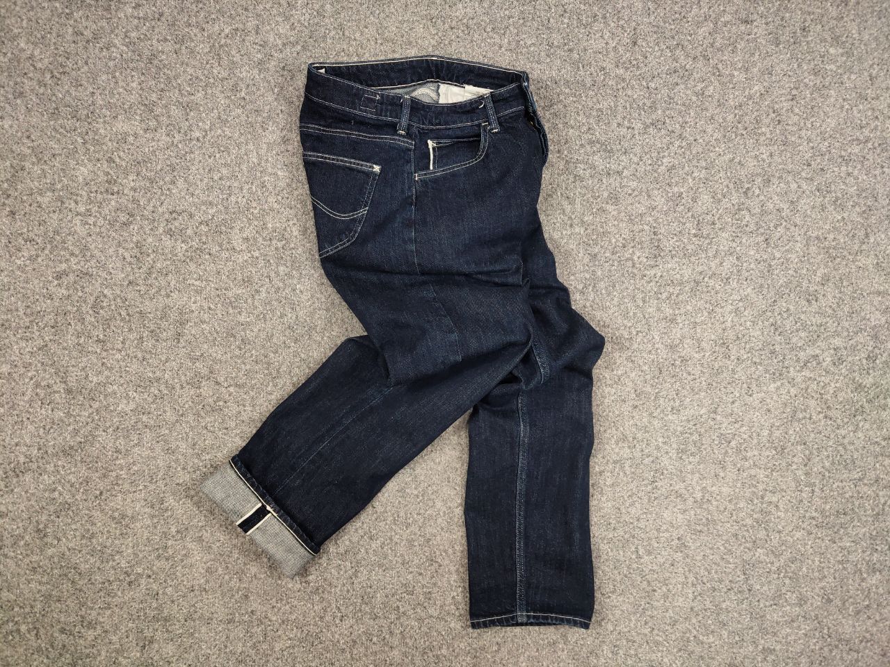 Lee Lee carol button fly Straight Stone Selvedge Denim Jeans Size US 29 - 6 Thumbnail