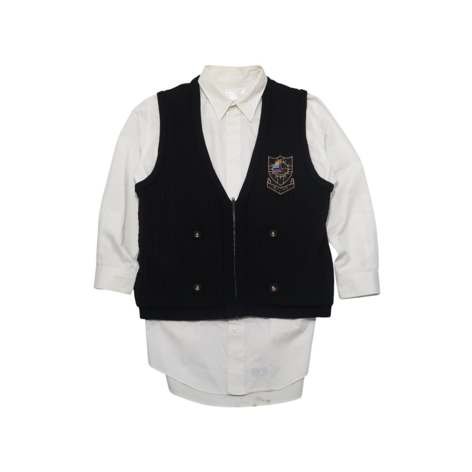 1990s Yohji Yamamoto by Yujiro Ishihara Cable Knit Vest