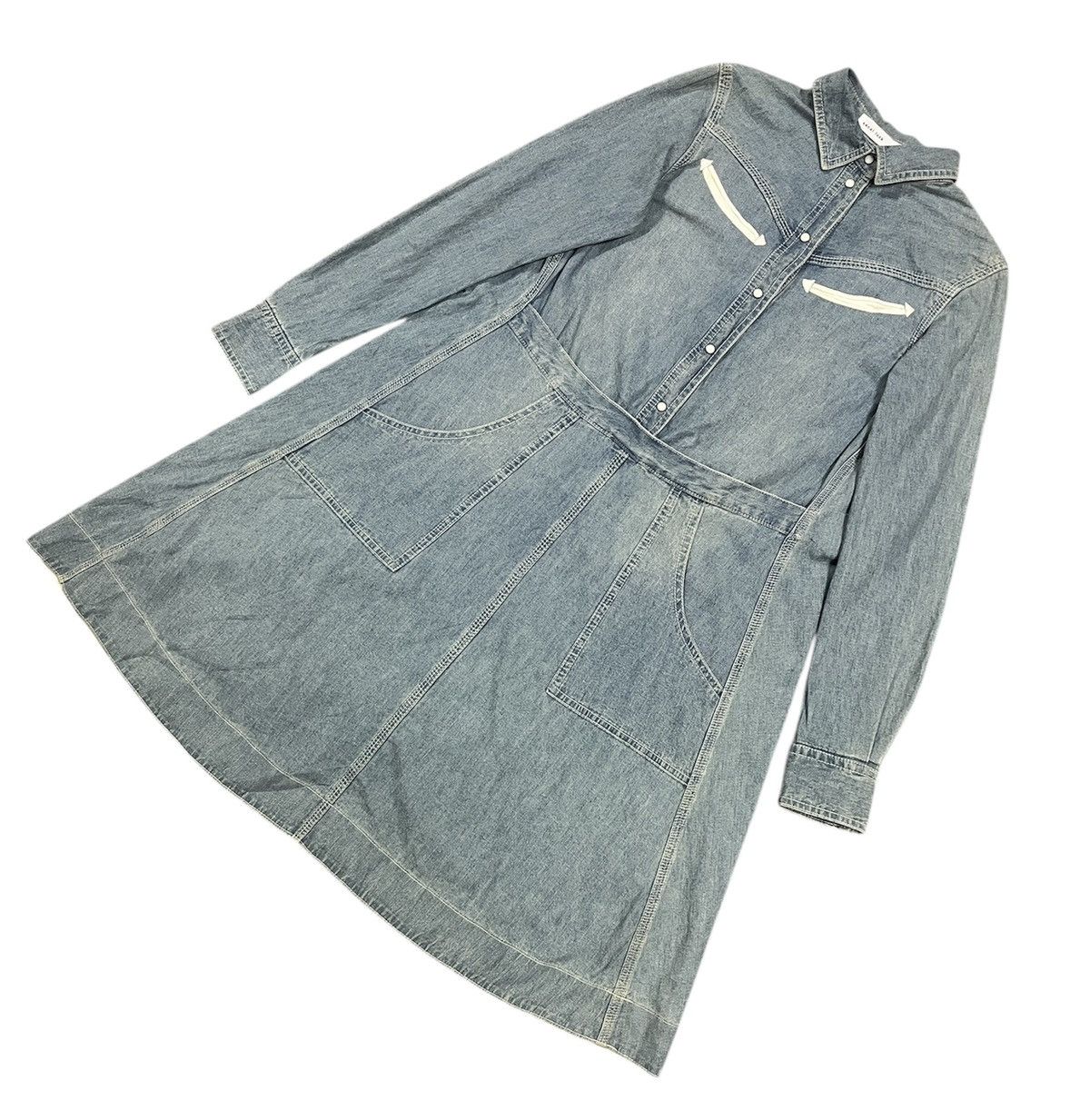 Sacai Sacai luck denim dress Size S / US 4 / IT 40 - 2 Thumbnail