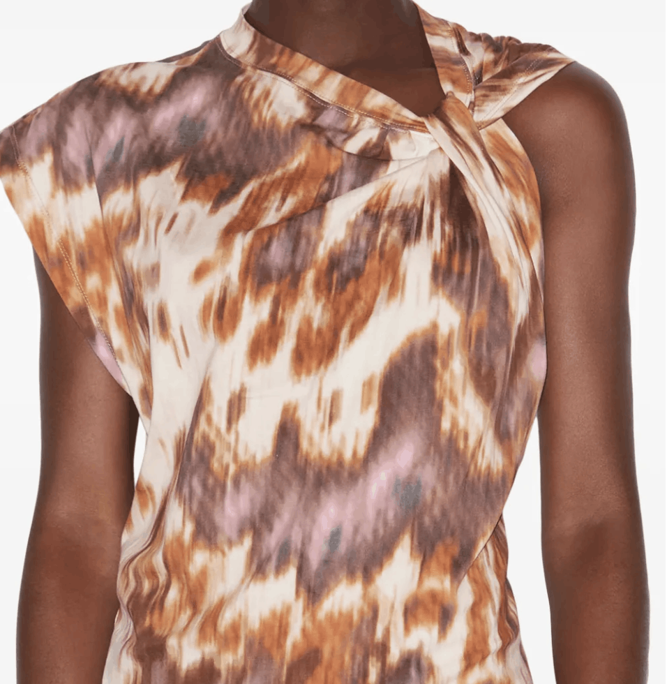 Isabel Marant Etoile Off-white & tan leany minidress Size XL / US 12-14 / IT 48-50 - 4 Thumbnail