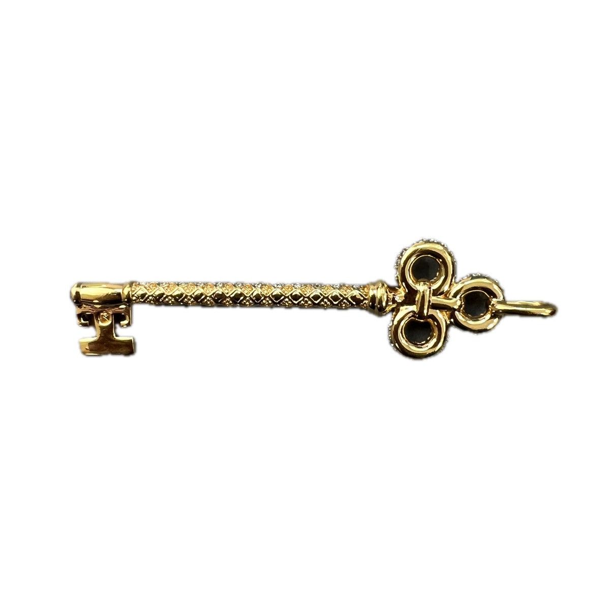 Vintage Gold Gemstone Key Pendant Size ONE SIZE - 2 Thumbnail