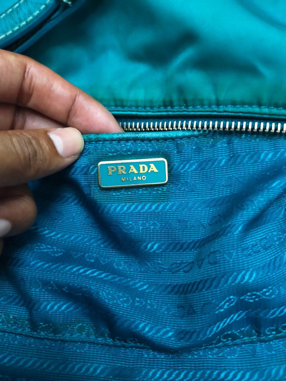 Prada Authentic Prada Shoulder bag Turquoise Size ONE SIZE - 15 Thumbnail