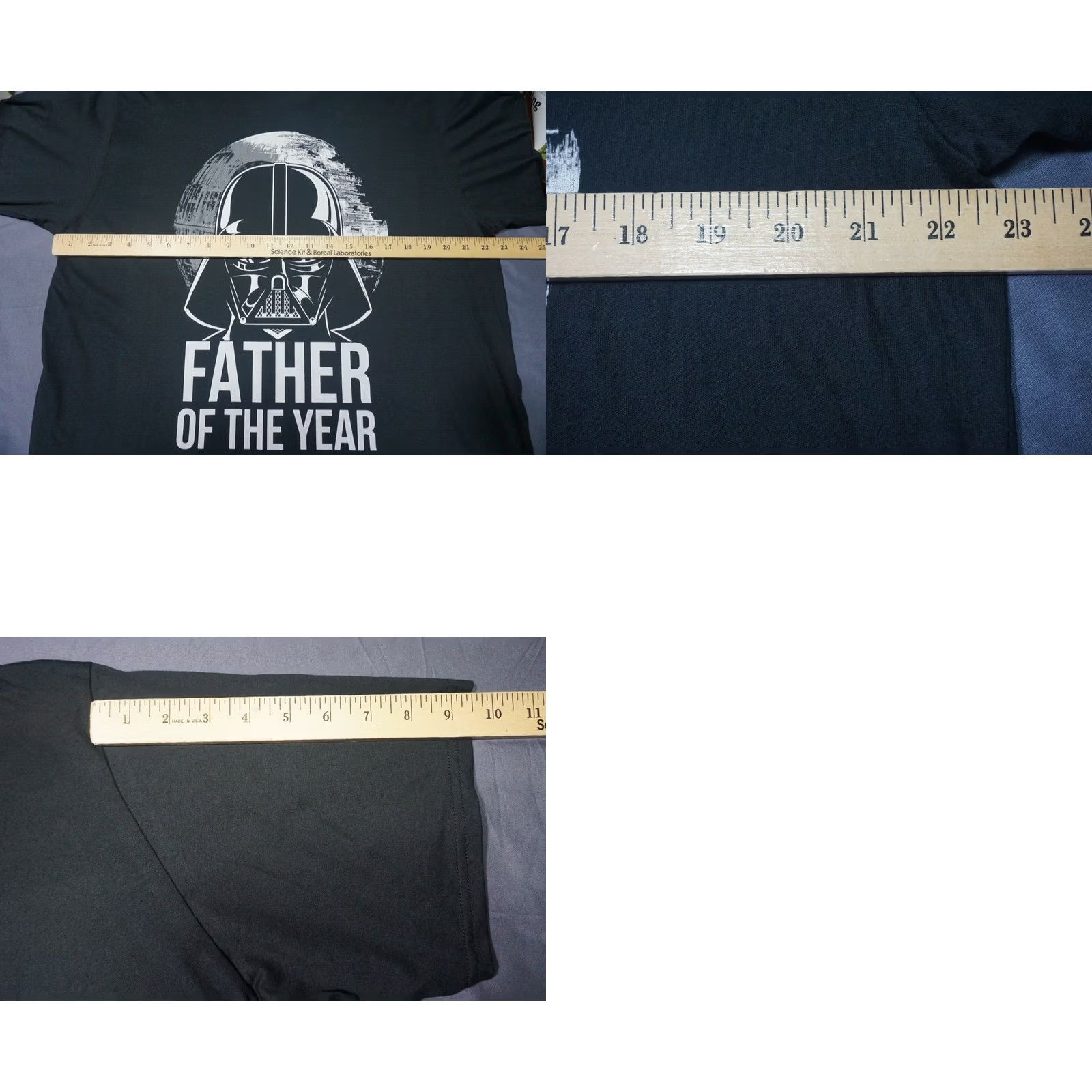 Star Wars Star Wars Darth Vader FATHER OF THE YEAR Men XL Black T-Shirt NEW Size US XL / EU 56 / 4 - 8 Thumbnail