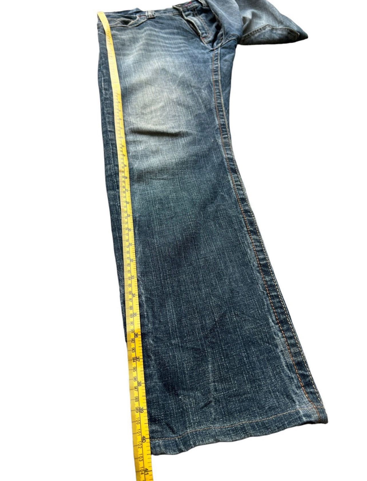 Japanese Brand Daily Topic Punk Gothic Distressed Denim Jeans 34x31 Size US 34 / EU 50 - 12 Thumbnail