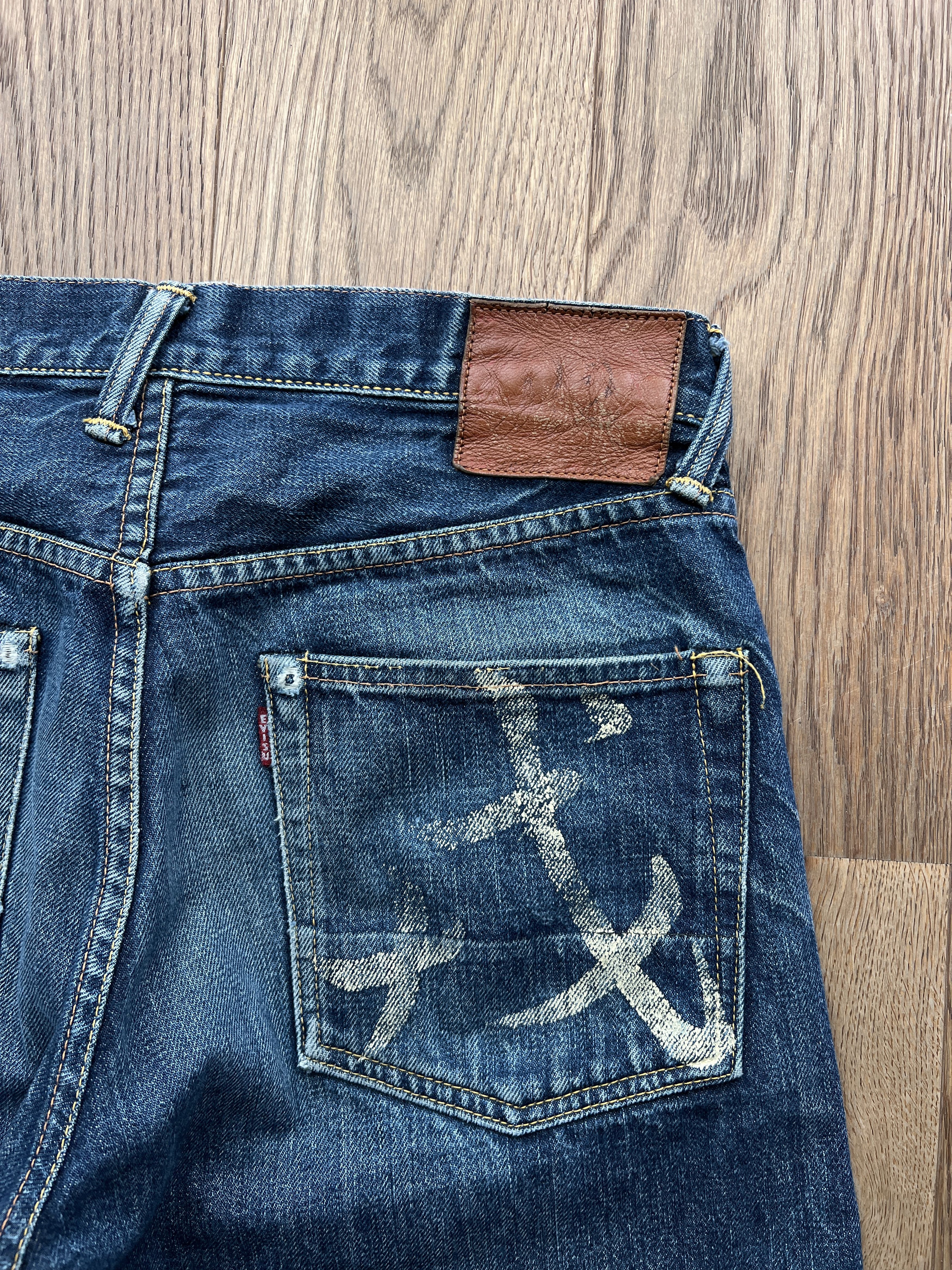 Evisu Rare Evisu selvage vintage lot 2001 faded denim archive y2k Size US 30 / EU 46 - 7 Thumbnail