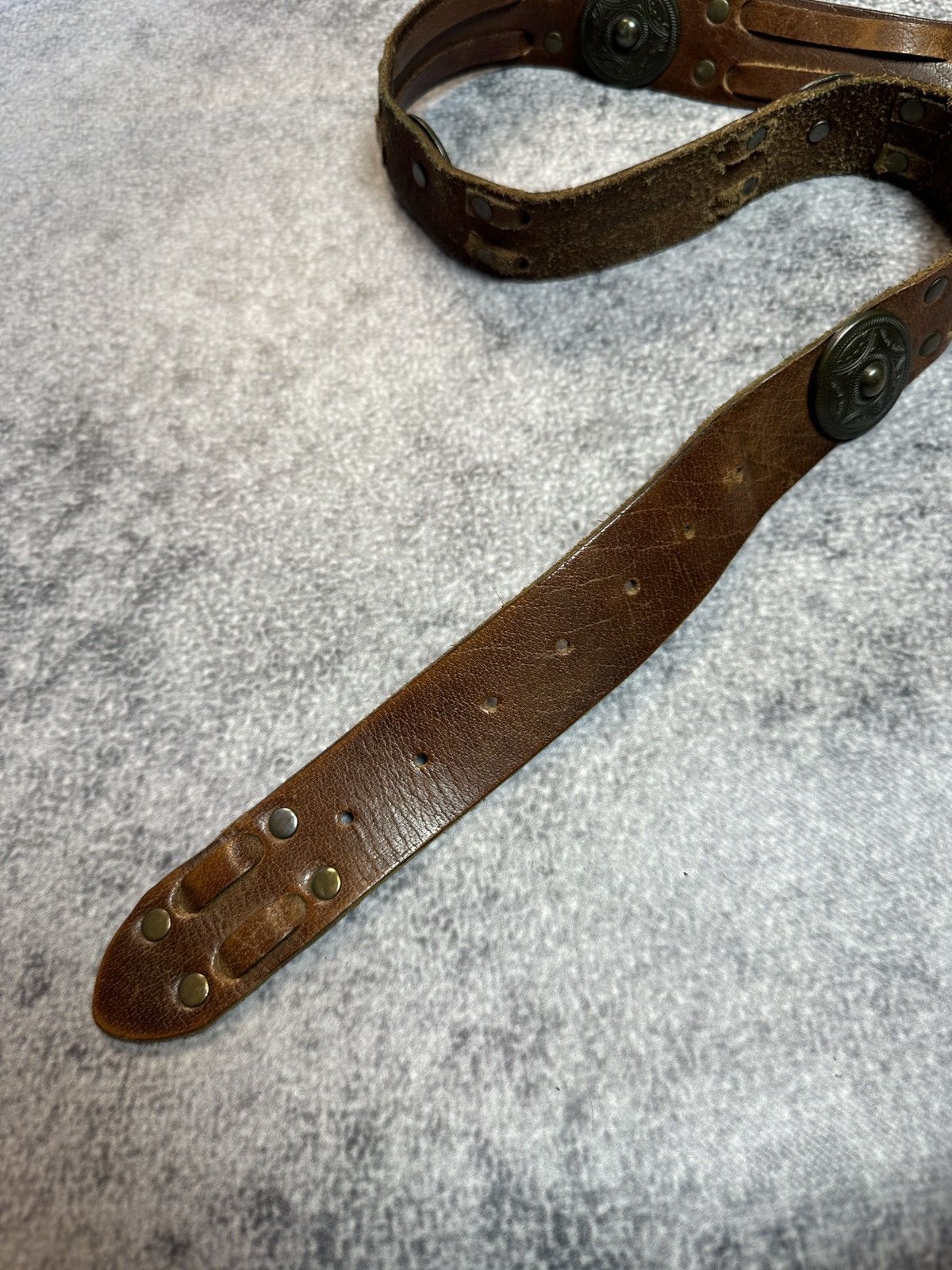 Other Y2K Vintage leather Belts Avant Garden Rare Casual Hype VTg Size ONE SIZE - 4 Thumbnail