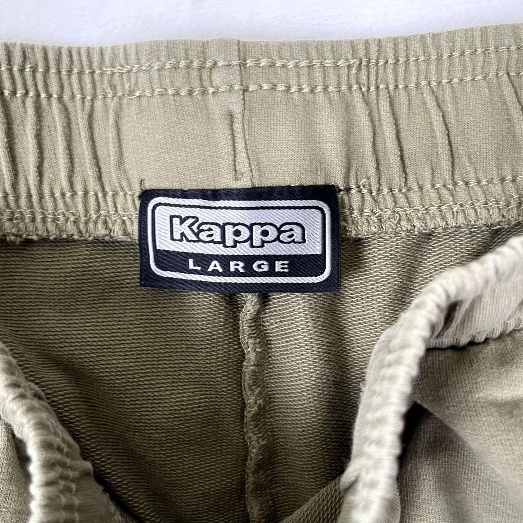 Kappa Kappa Sweatpants Green L Large Womens French Terry Elastic Waist Pockets Joggers Casual Activewear Knit Cotton Open Hem Tapered 27in Inseam KIRA OPEN Size 36" / US 14 / IT 50 - 5 Thumbnail
