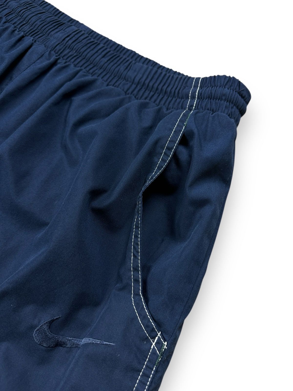 Nike × Vintage Vintage 90’s Nike Nylon Baggy Track Pants Joggers Y2K Size US 32 / EU 48 - 6 Thumbnail
