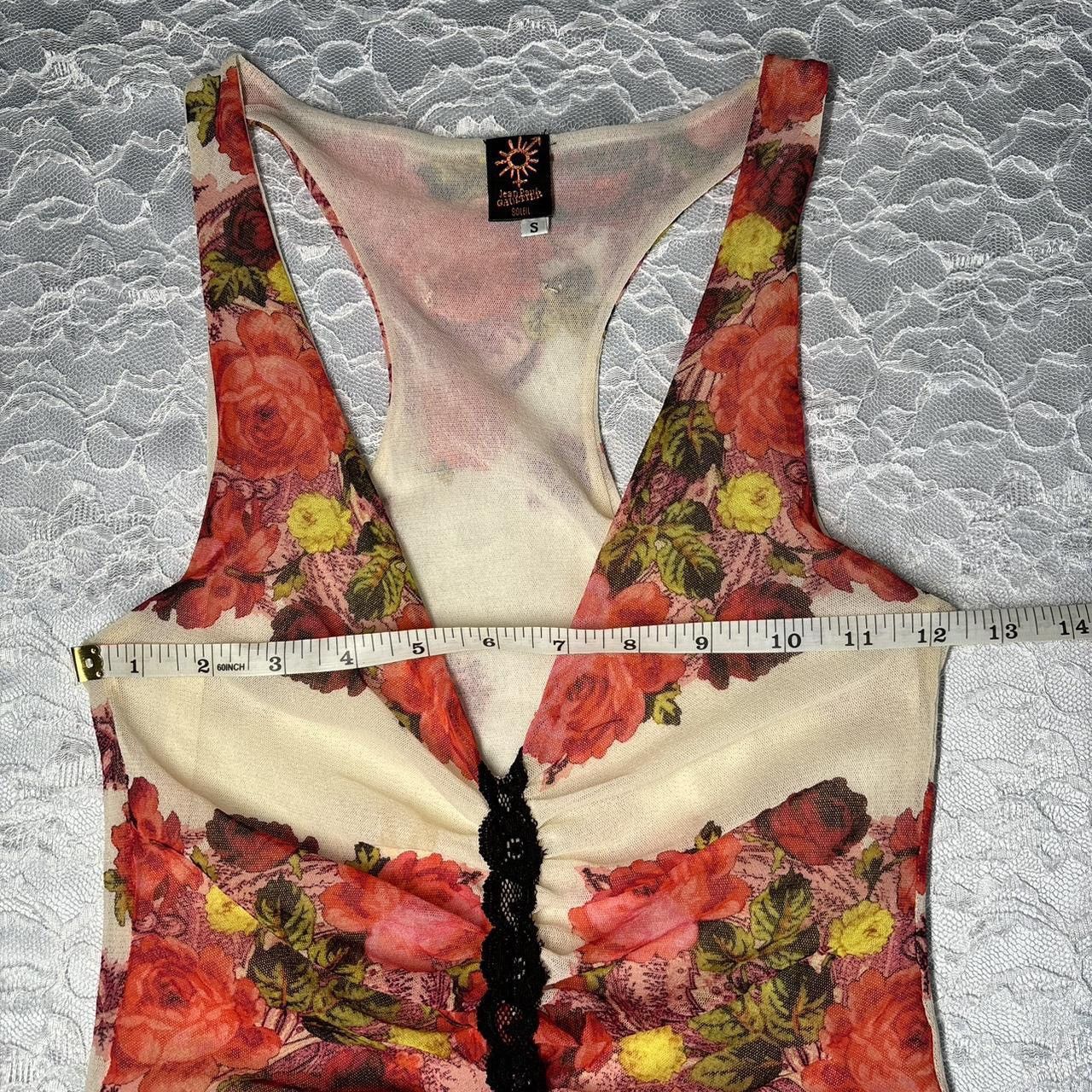Jean Paul Gaultier JPG Mesh Floral Top Size S / US 4 / IT 40 - 9 Thumbnail