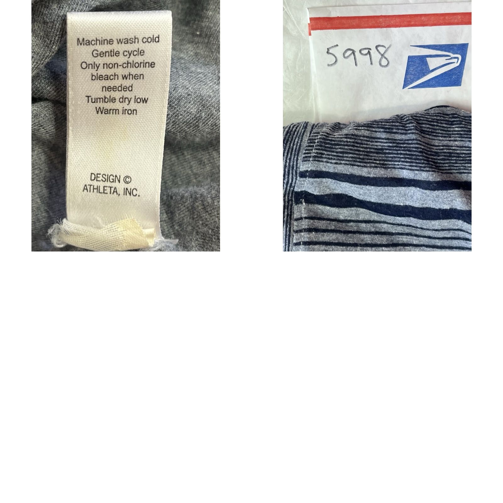 Athleta Athleta Tank Dress Women’s Small Gray & Black Stripe Short Dress S - Colorful Patterns Size S / US 4 / IT 40 - 8 Thumbnail