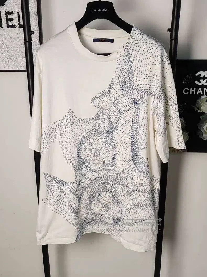 Louis Vuitton Louis Vuitton Three-flower sketch short sleeve Size US XXL / EU 58 / 5 - 1 Thumbnail