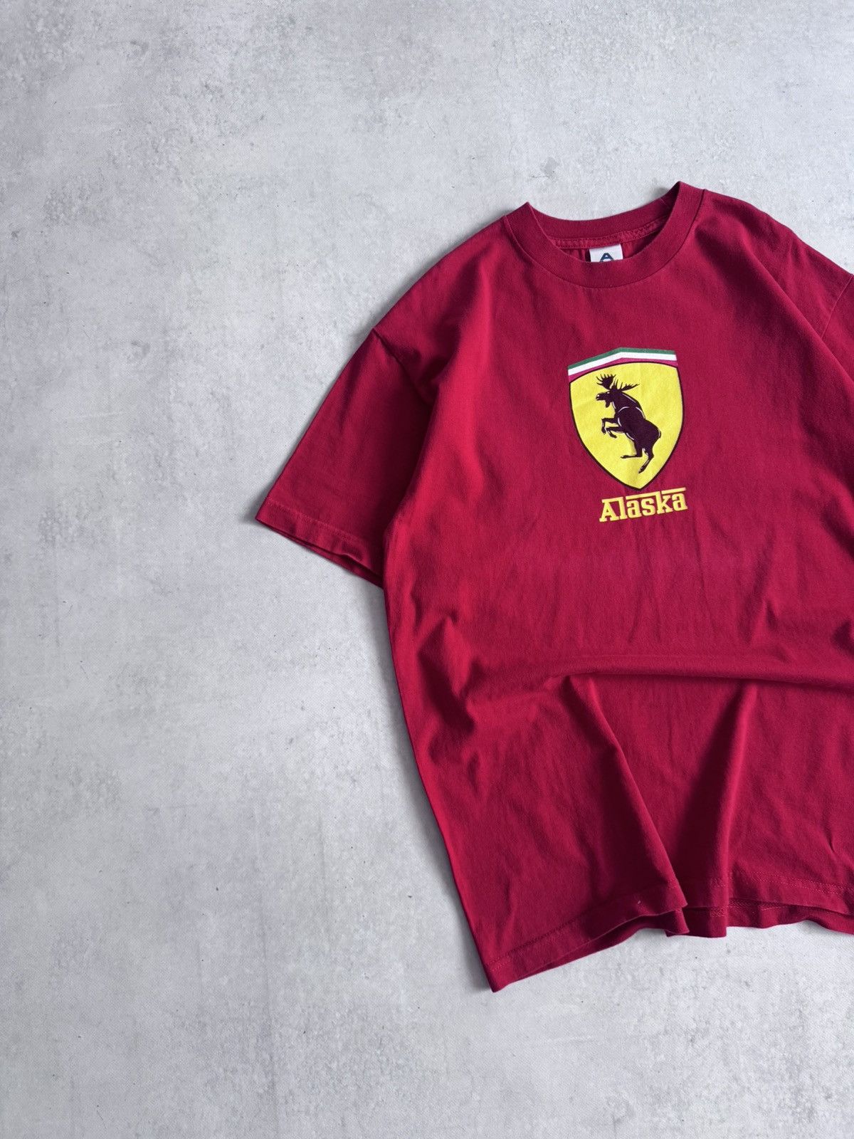 Vintage Vintage Alaska Ferrari Humor Y2K Alstyle Apparel & Activewea Size US L / EU 52-54 / 3 - 2 Thumbnail