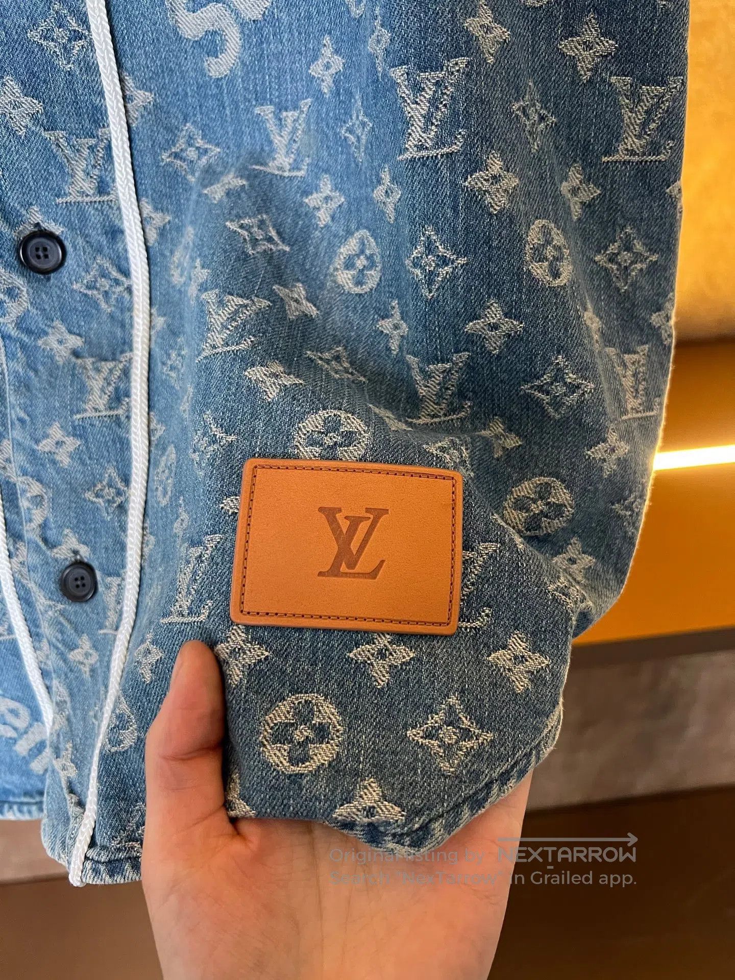Louis Vuitton Louis Vuitton Blue Baseball Jacket| Size US XS / EU 42 / 0 - 3 Thumbnail