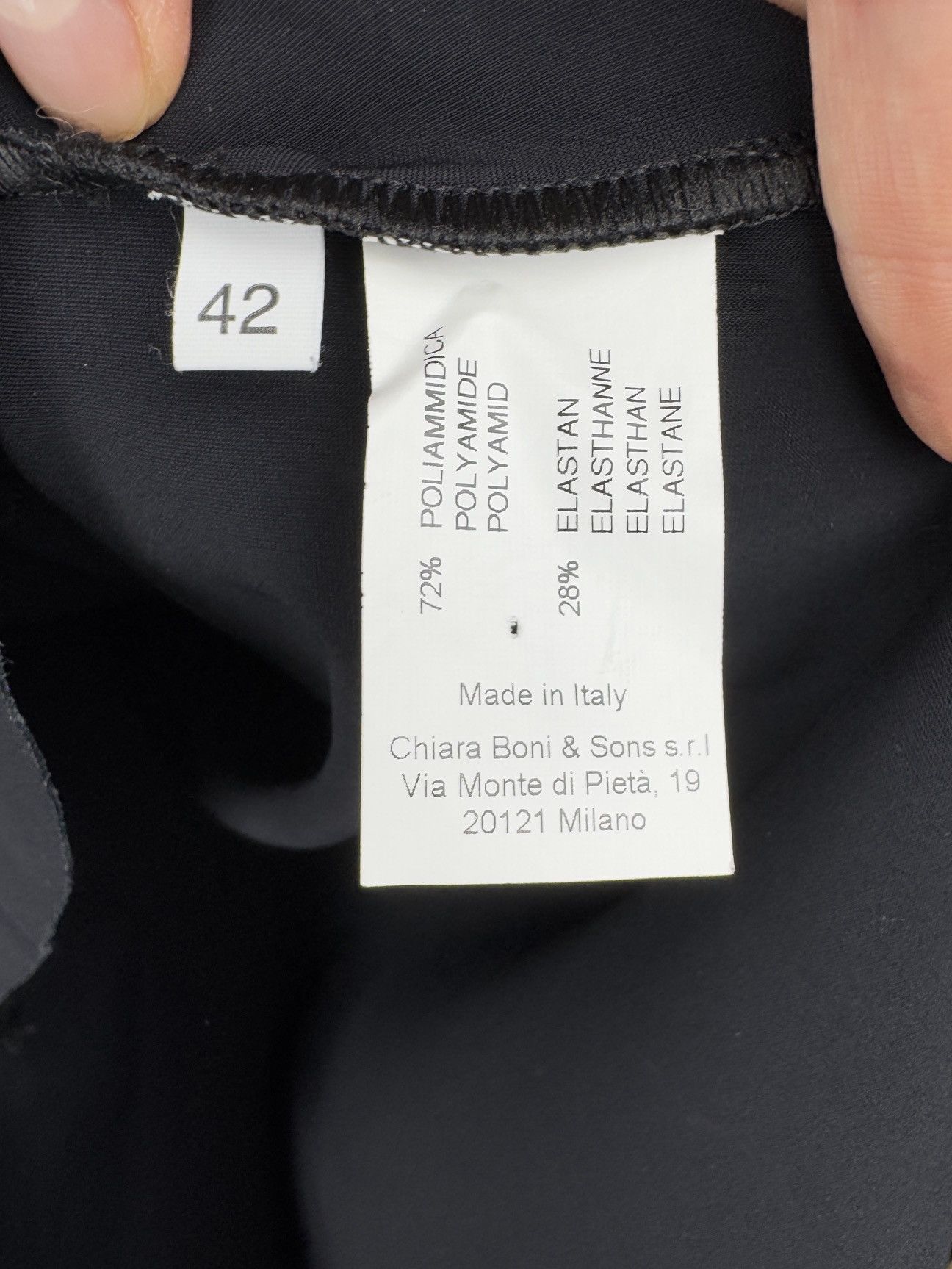 Chiara Boni Chiara Boni La Petite Robe Black LongSleeve Above Knee Dress Size M / US 6-8 / IT 42-44 - 9 Thumbnail