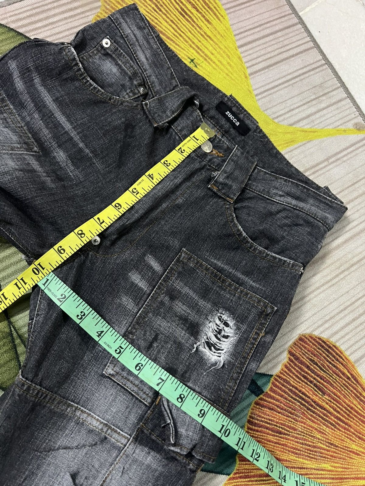Japanese Brand 💥Zucca Multipocket Reconstruct Design Distressed Jean Size US 30 / EU 46 - 5 Thumbnail