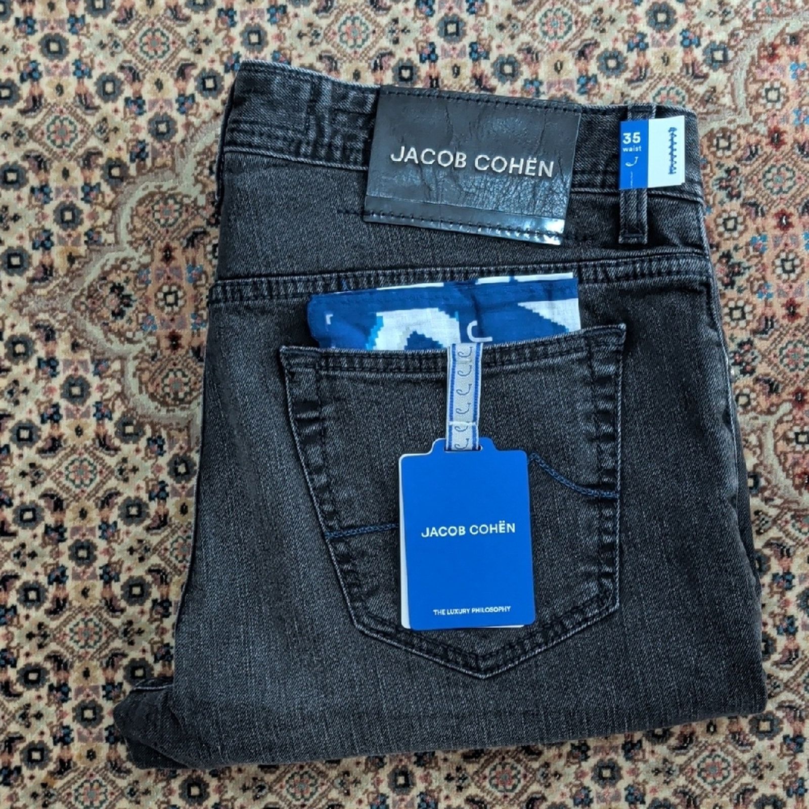 Jacob Cohen Jacob Cohen Men's Dark Gray Jeans Size 35 Size US 35 - 1 Thumbnail