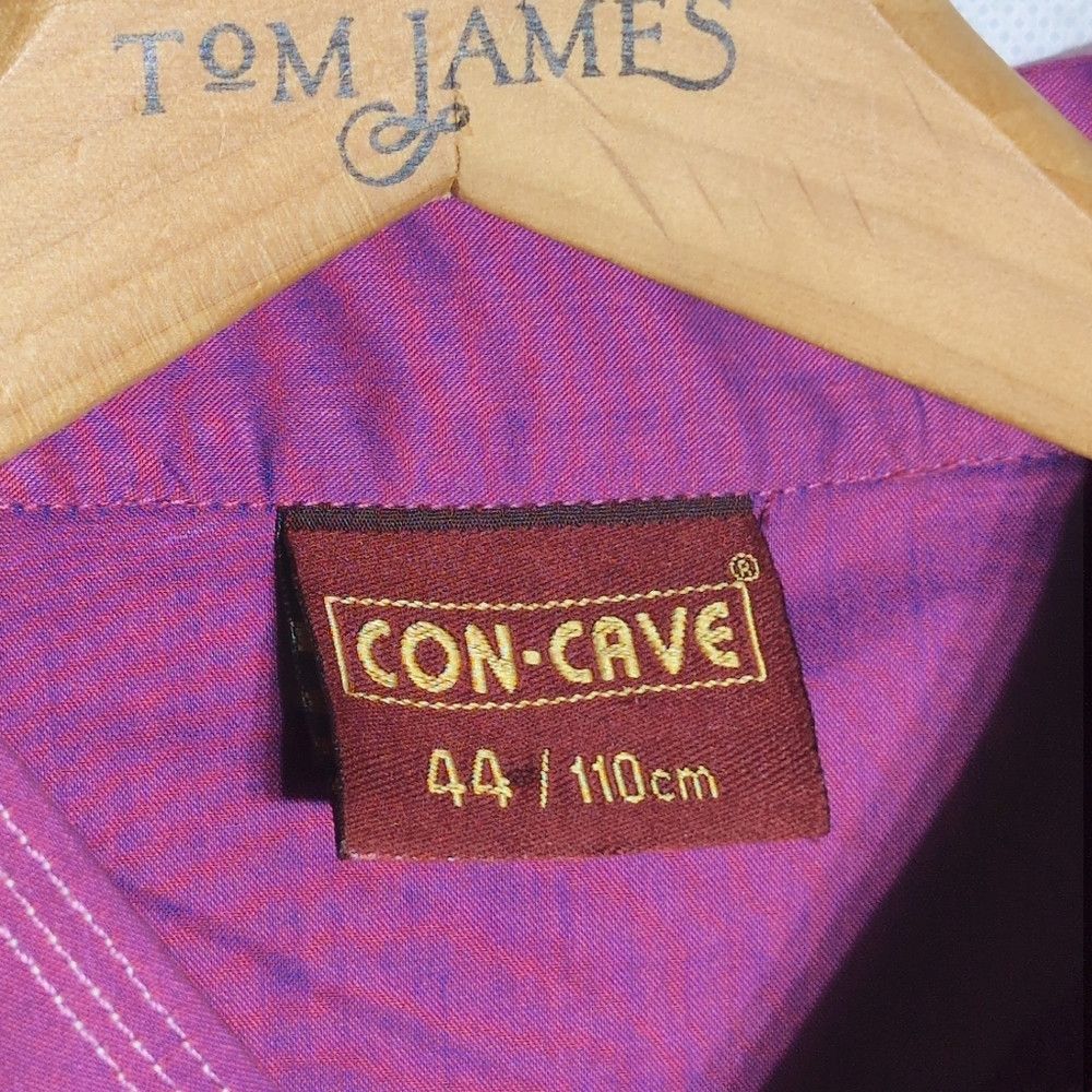 Vintage Vintage Con-Cave Men's Purple/Pink Kurta Sz 44 Size US L / EU 52-54 / 3 - 5 Thumbnail