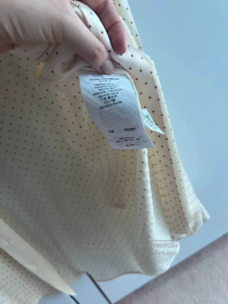 Yves Saint Laurent Saint Laurent Silk Polka Dot Shirt. Size US S / EU 44-46 / 1 - 3 Thumbnail