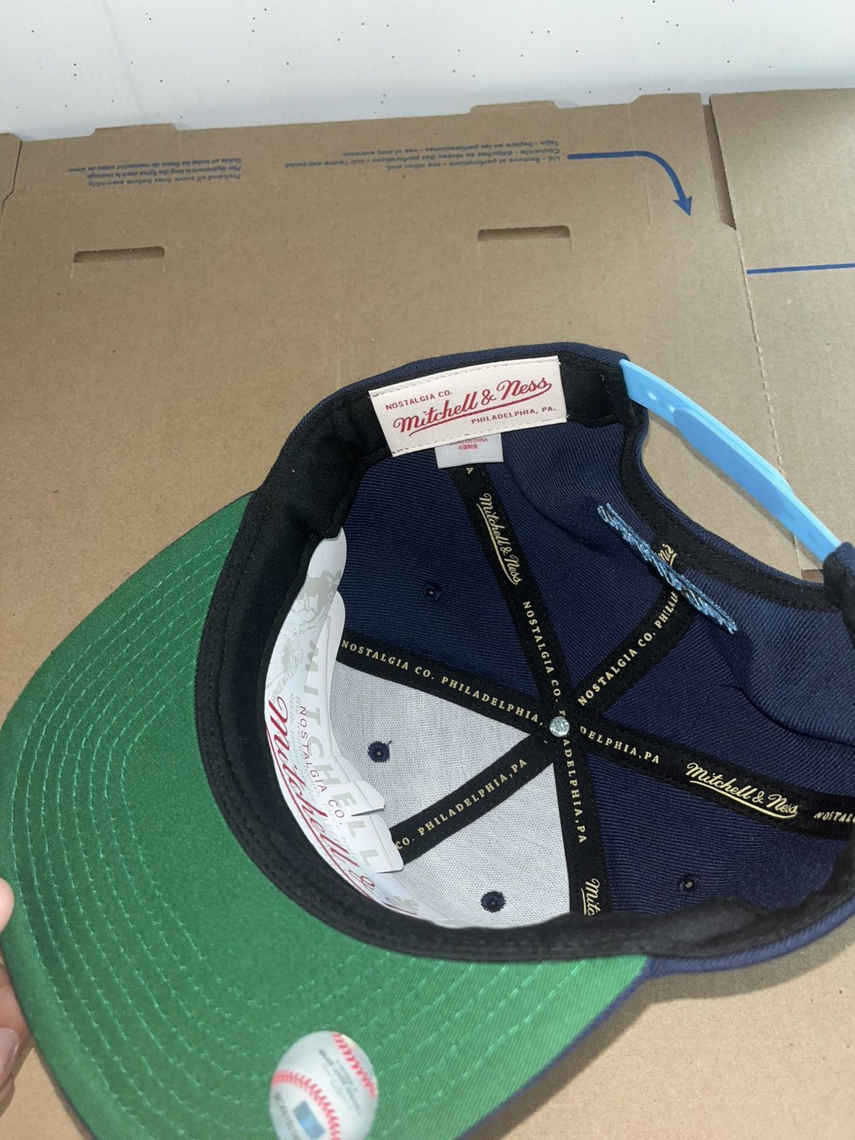 Mitchell & Ness Mitchell and Ness MLB RETRO LOCKUP SNAPBACK RAYS Hat Size ONE SIZE - 3 Thumbnail