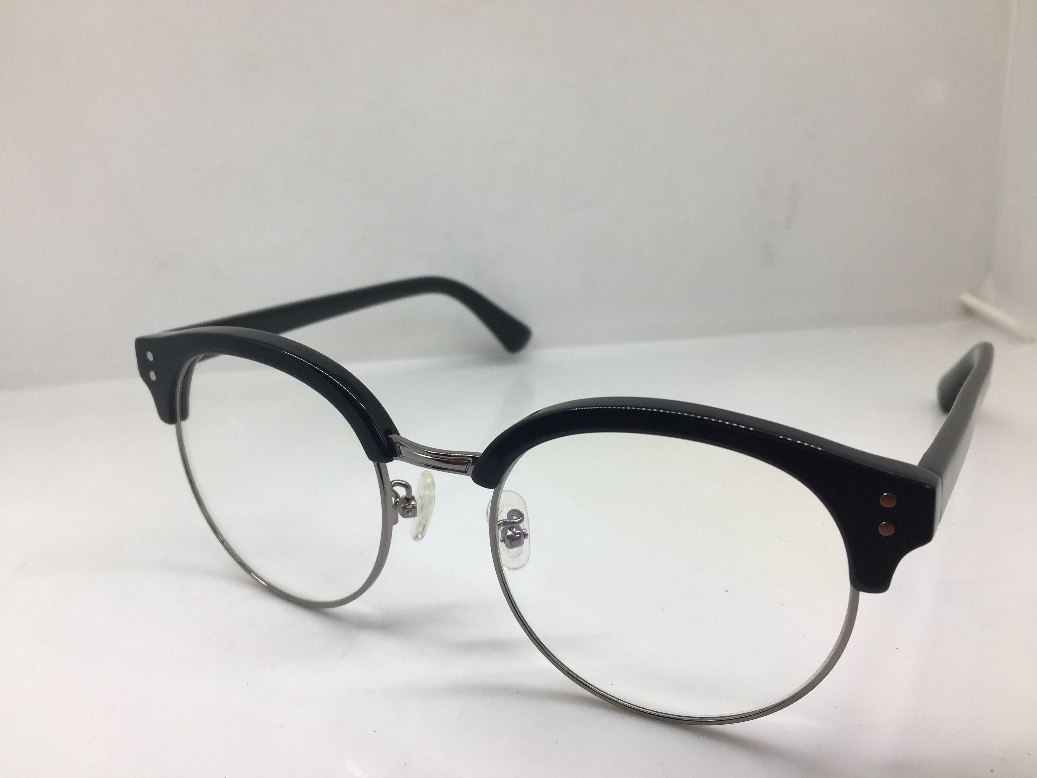 Other Mod Malcolm X Black Silver Eyeglasses Frame Size ONE SIZE - 3 Thumbnail