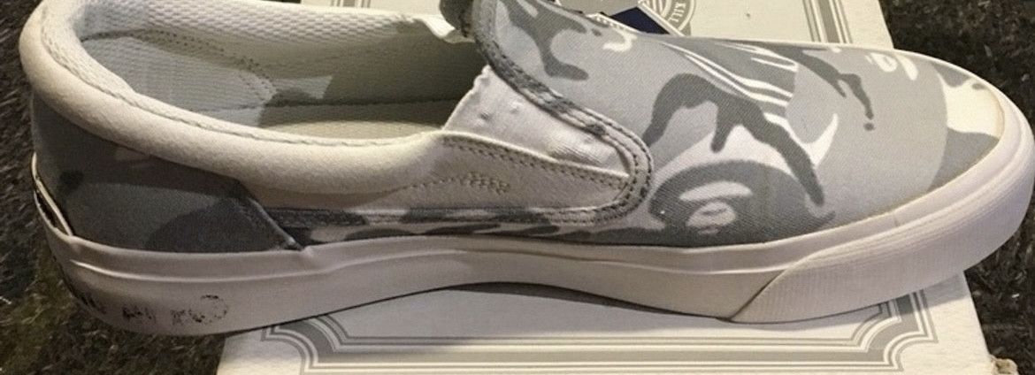 Bape × DC Bape Aape x DC camo low top slip on Bapestas Size US 9 / EU 42 - 5 Thumbnail