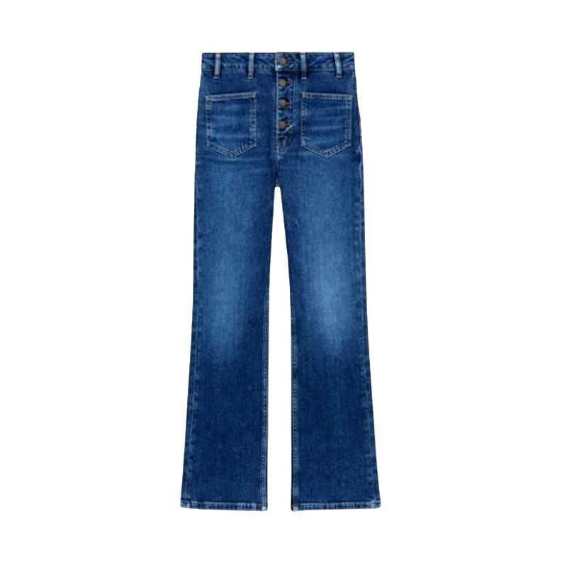 Maje MAJE Passion Double Pocket Blue Jeans Cropped | Size 28 Size 28" / US 6 / IT 42 - 1 Thumbnail