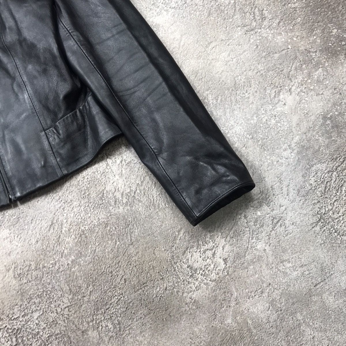 Genuine Leather Vintage Y2K Black Leather Jacket Streetwear Grunge Boxy S Size S / US 4 / IT 40 - 5 Thumbnail