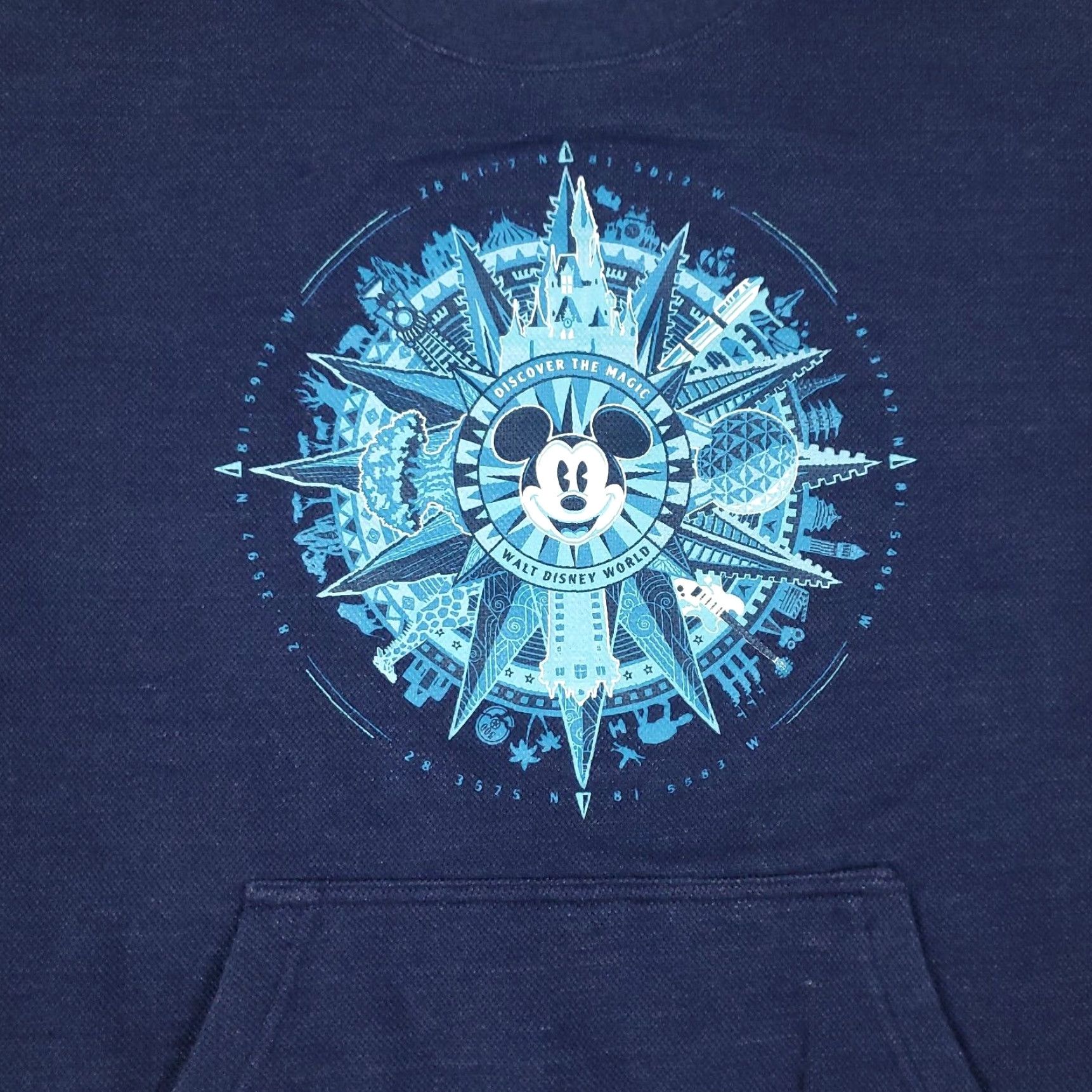 Disney Disney Mens Small Blue Mickey Graphic Pullover Sweatshirt Extra Large XL Casual Size US S / EU 44-46 / 1 - 2 Thumbnail
