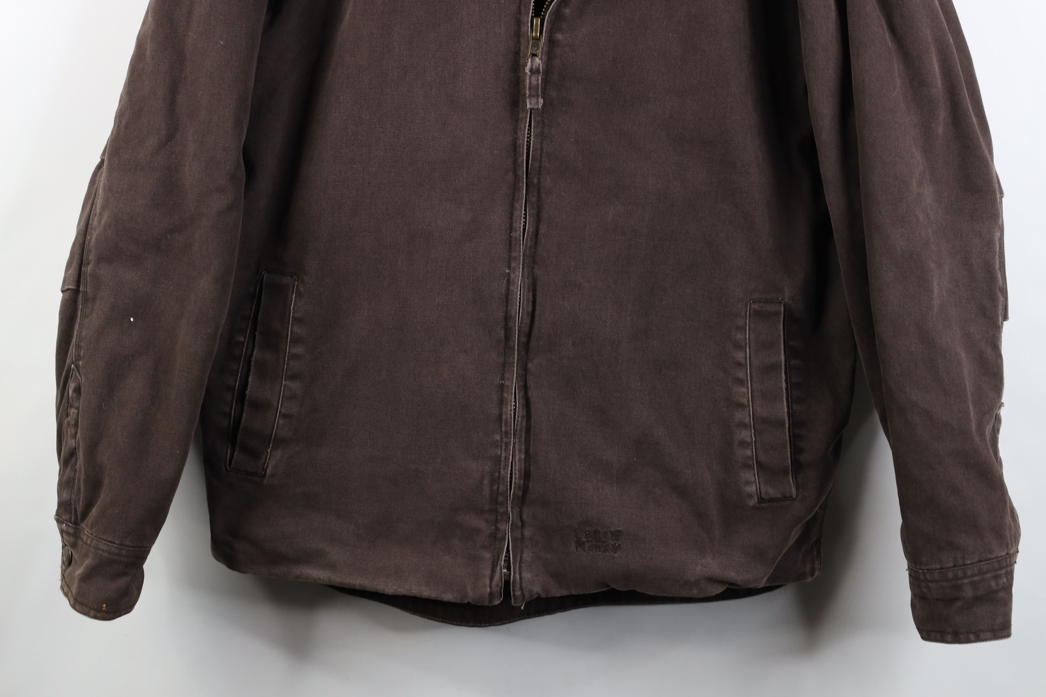 Vintage Vintage Y2K Streetwear Lined Canvas Detroit Jacket Brown Size US L / EU 52-54 / 3 - 3 Thumbnail