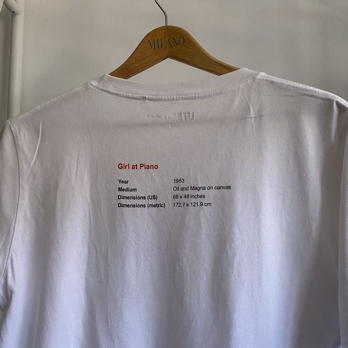 Uniqlo UNIQLO Roy Lichtenstein “Girl at Piano” tee shirt Size US L / EU 52-54 / 3 - 4 Thumbnail