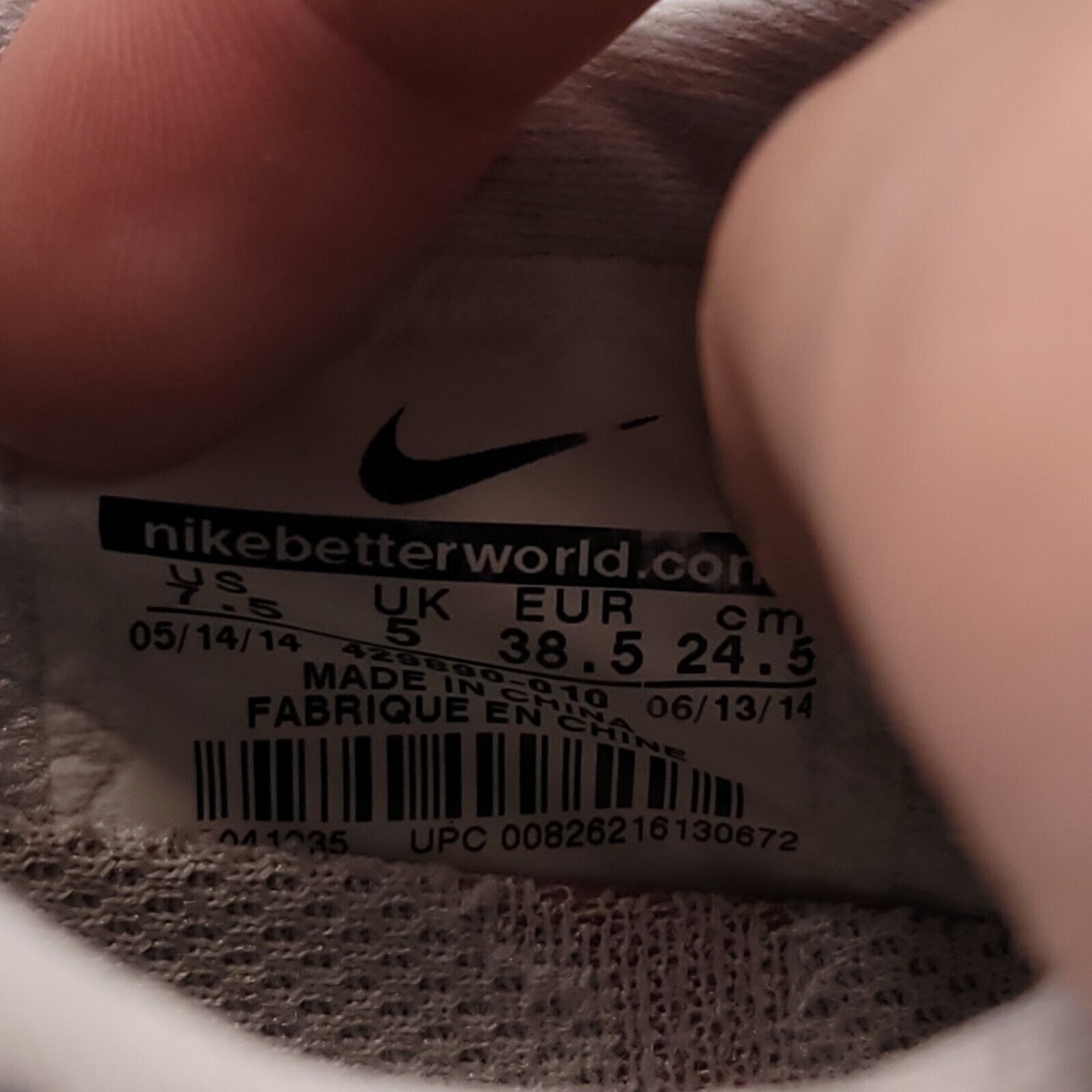 Nike Nike Air Max+ Shoe Womens Size 7.5 429890-010 Gray White Size US 7.5 / IT 37.5 - 9 Thumbnail