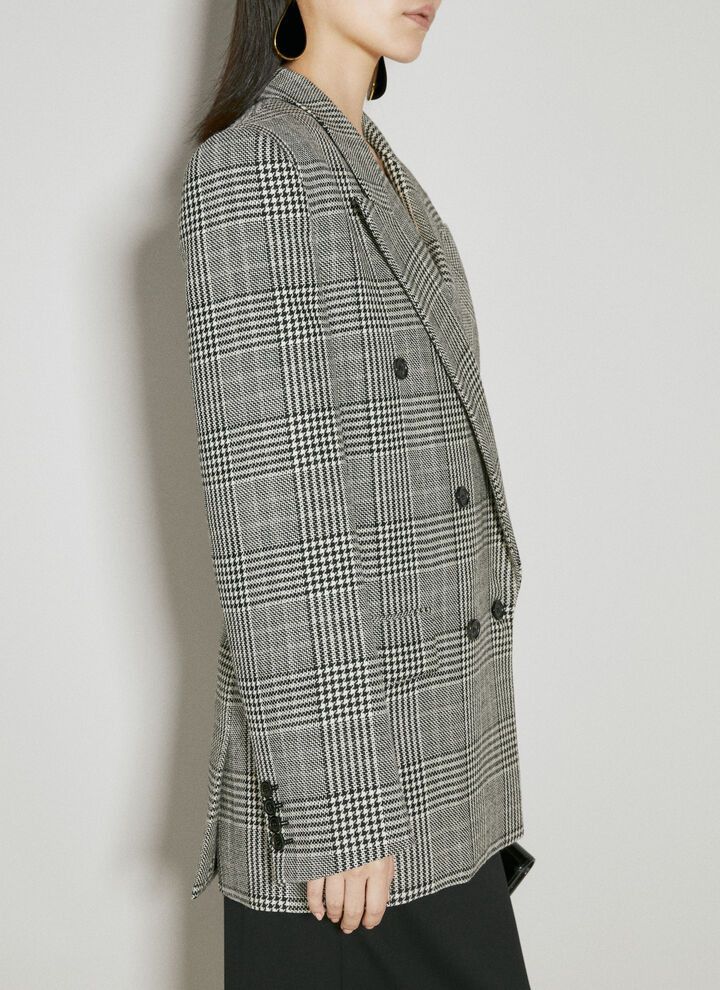 Saint Laurent Paris o1bcso1str1124 Oversized Jacket in Grey Size M / US 6-8 / IT 42-44 - 3 Thumbnail