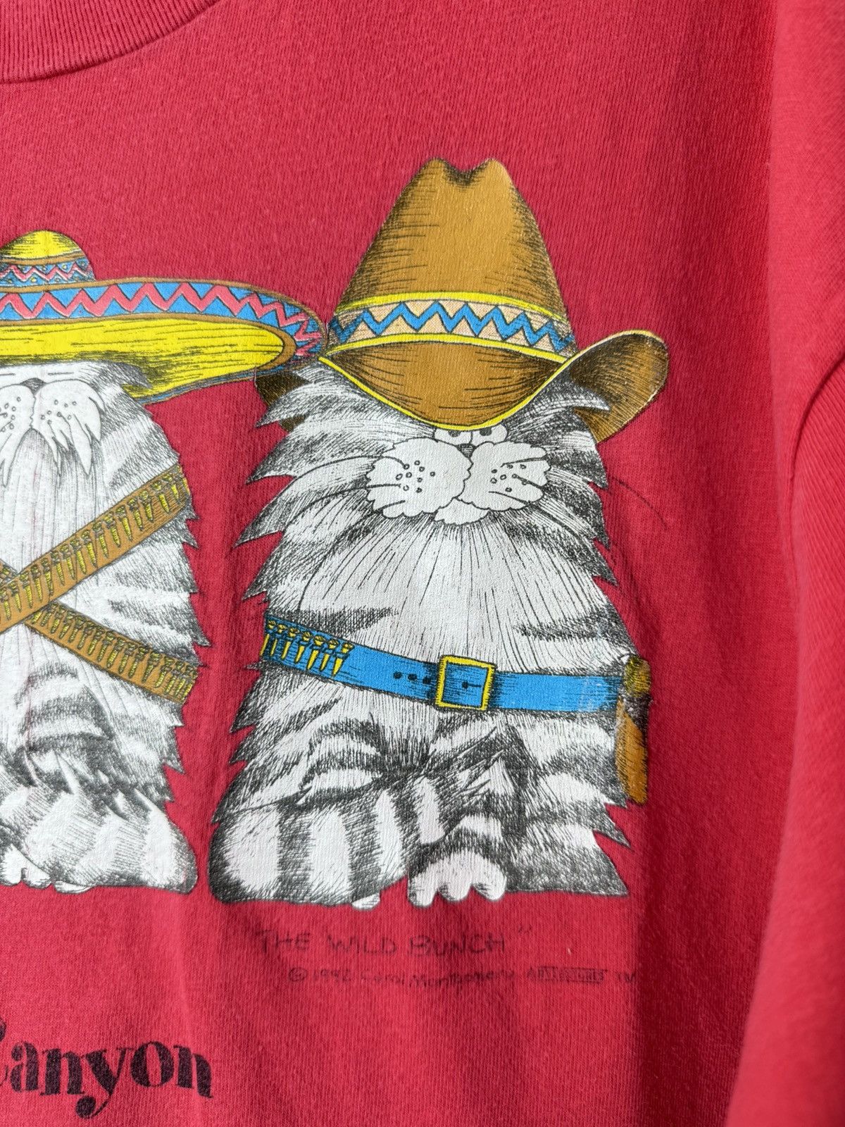 Cowboy Equipment 1992 Vintage Grand Canyon Cats Texas Western Cowboys T Shirt Size US XL / EU 56 / 4 - 4 Thumbnail