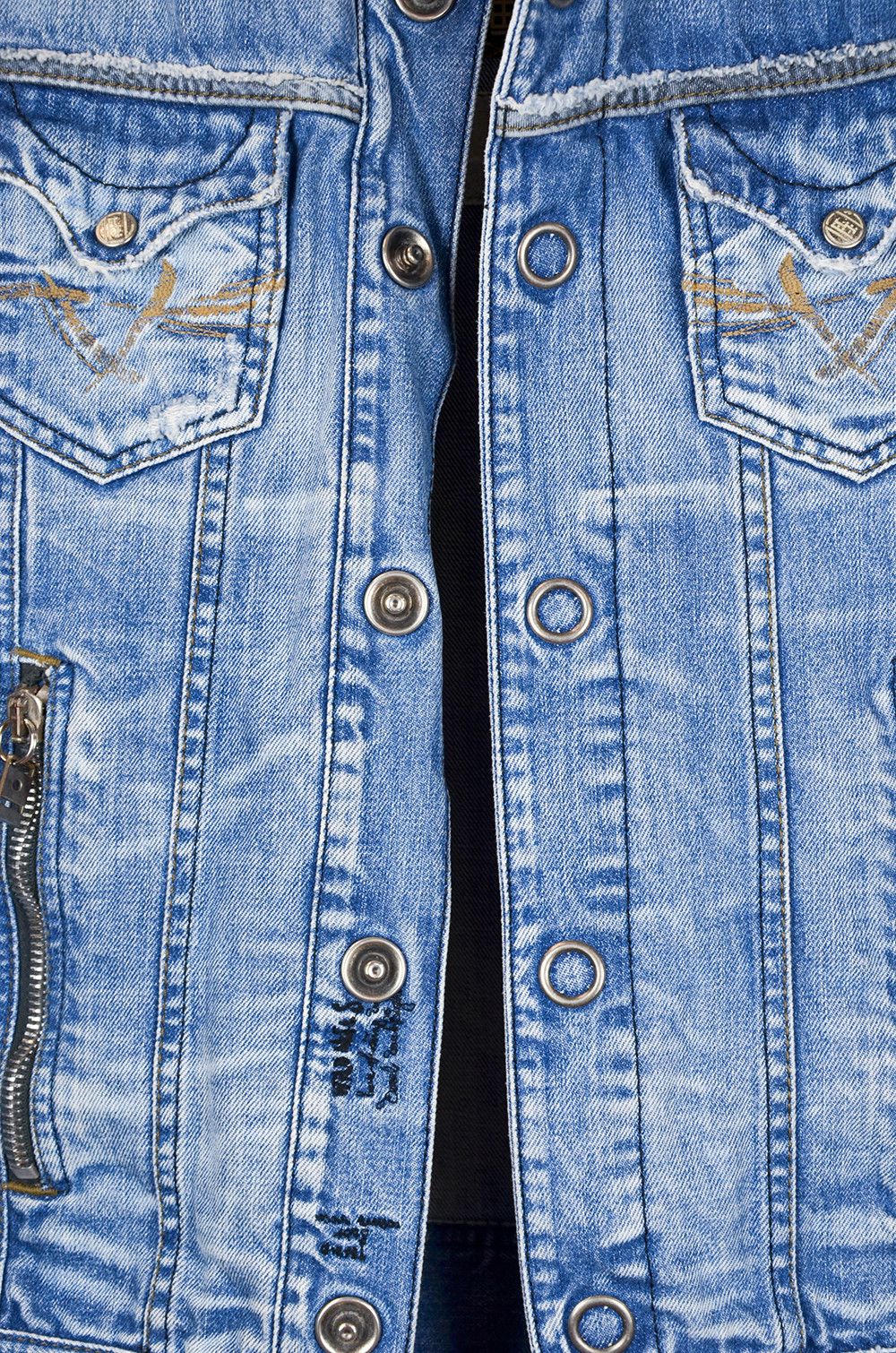 Diesel Diesel Rising Sun Printed Denim Trucker Jacket – Size M Size US M / EU 48-50 / 2 - 10 Thumbnail