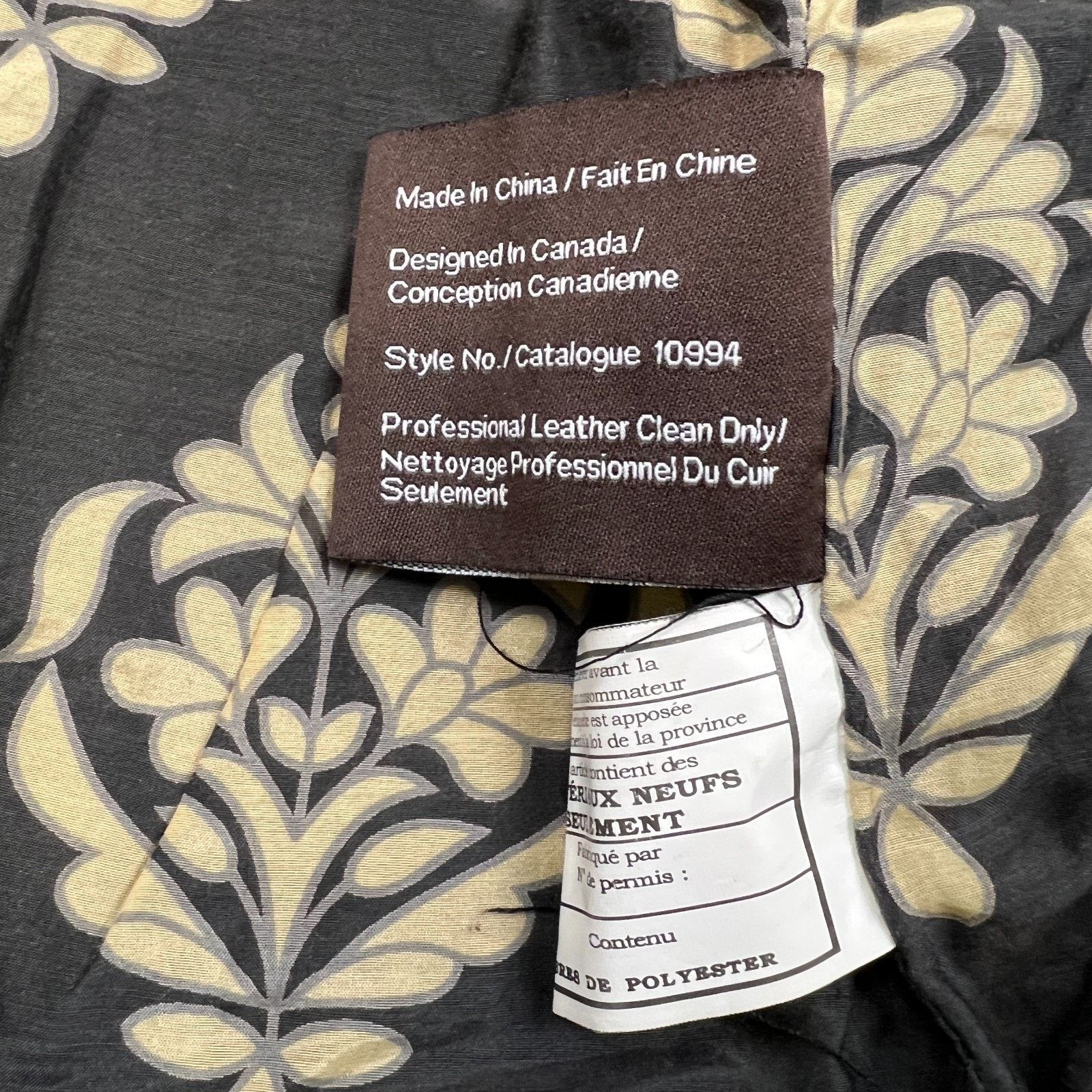 Danier Vintage Danier Leather Jacket Silk Floral Damask Line Bomber Size S / US 4 / IT 40 - 9 Thumbnail