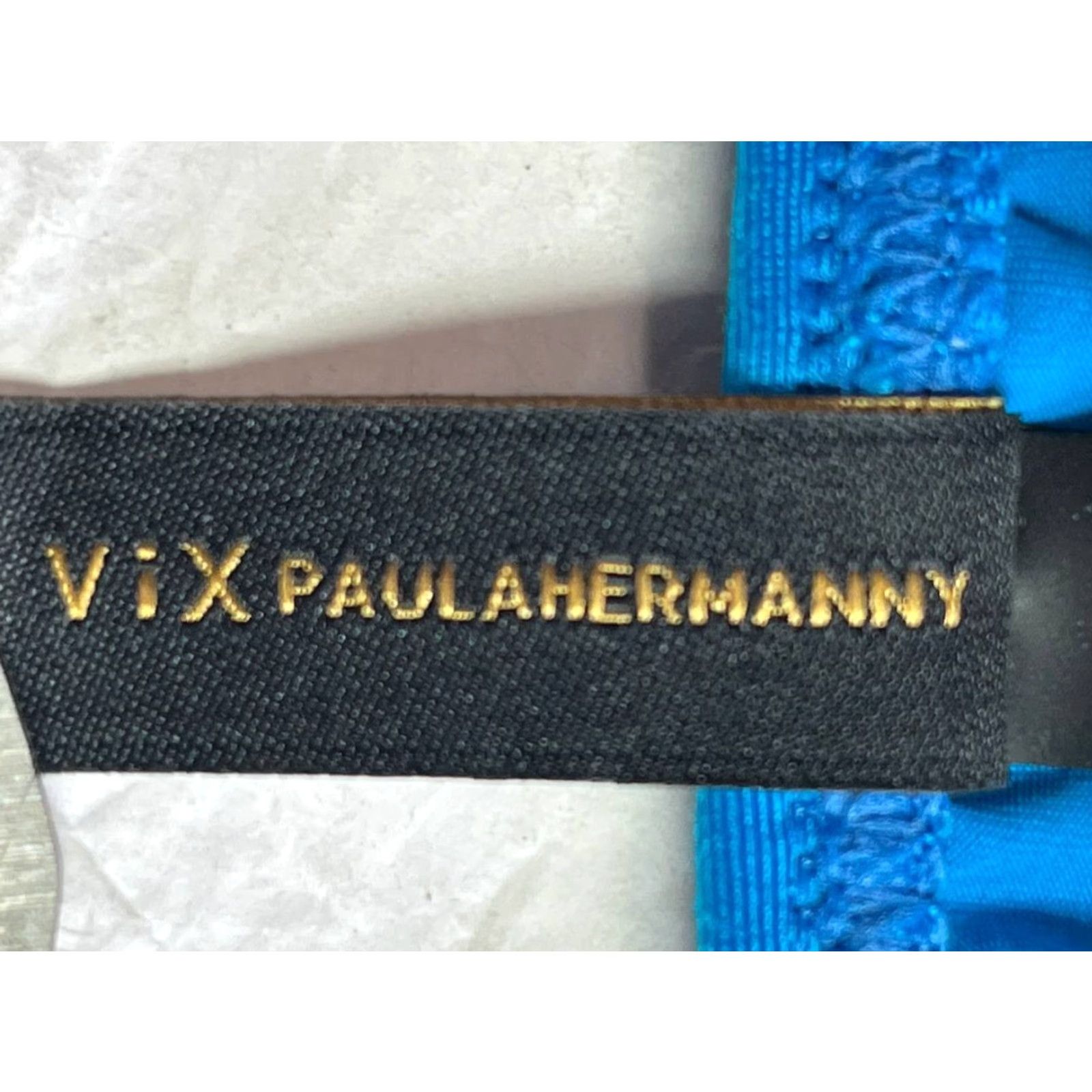 Vintage ViX Paula Hermanny Bottoms Bikini Women L Blue Hipster Swim Bottoms Size Large Size 36" / US 14 / IT 50 - 7 Thumbnail