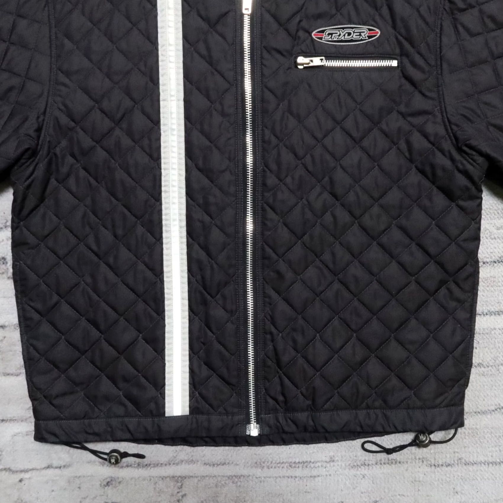 Spyder VINTAGE Spyder Quilted Bomber Jacket Mens M Black Bomber Jacket Mens M Black Quilted Spyder Vintage Size US M / EU 48-50 / 2 - 3 Thumbnail