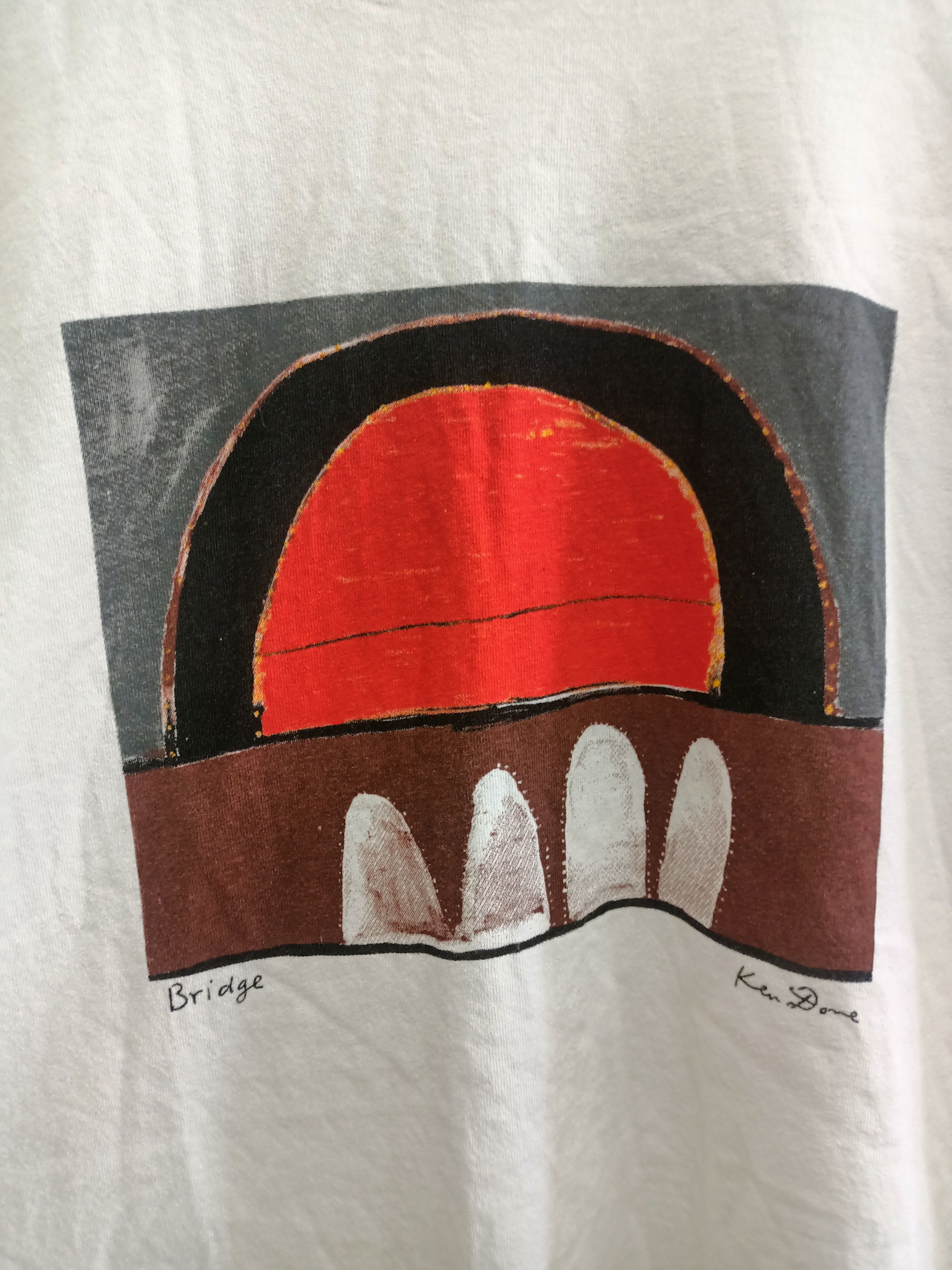 Vintage Vintage Ken Done Bridge art t-shirt Size US L / EU 52-54 / 3 - 2 Thumbnail