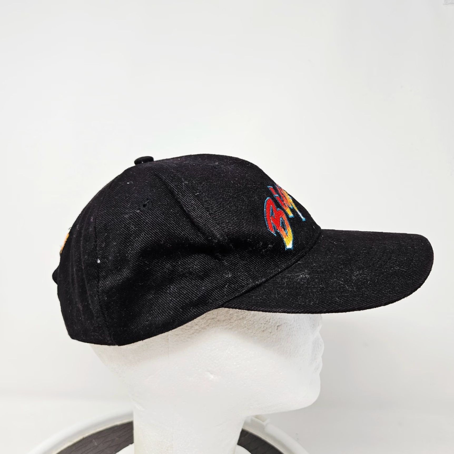Logo 7 VINTAGE Head To Toe Black Snapback Hat 90s Bigfoot Racing Logo Men One Size Adjustable Cotton Hat Size ONE SIZE - 5 Thumbnail