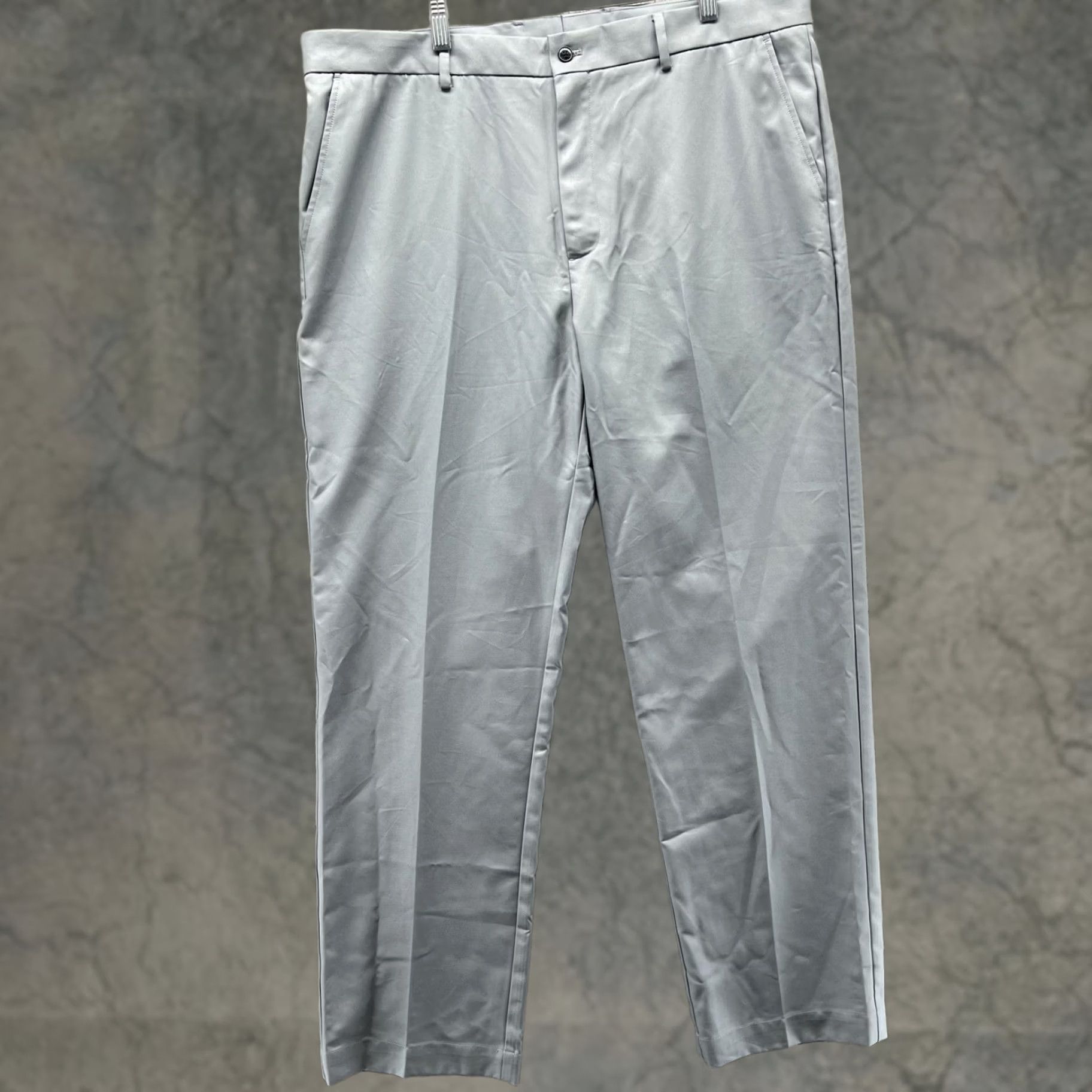 Vintage Greg Norman Pants Mens 38x32 Gray Golf Dress Flat Front Polyester Pants Mens Gray 38x32 Business Casual Flat Front Golf Wear Mens Size US 38 / EU 54 - 1 Thumbnail