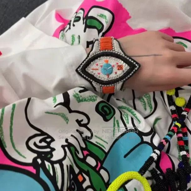 Walter Van Beirendonck Walter Van Beirendonck Embroidered bracelet, watch-style b Size ONE SIZE - 7 Thumbnail
